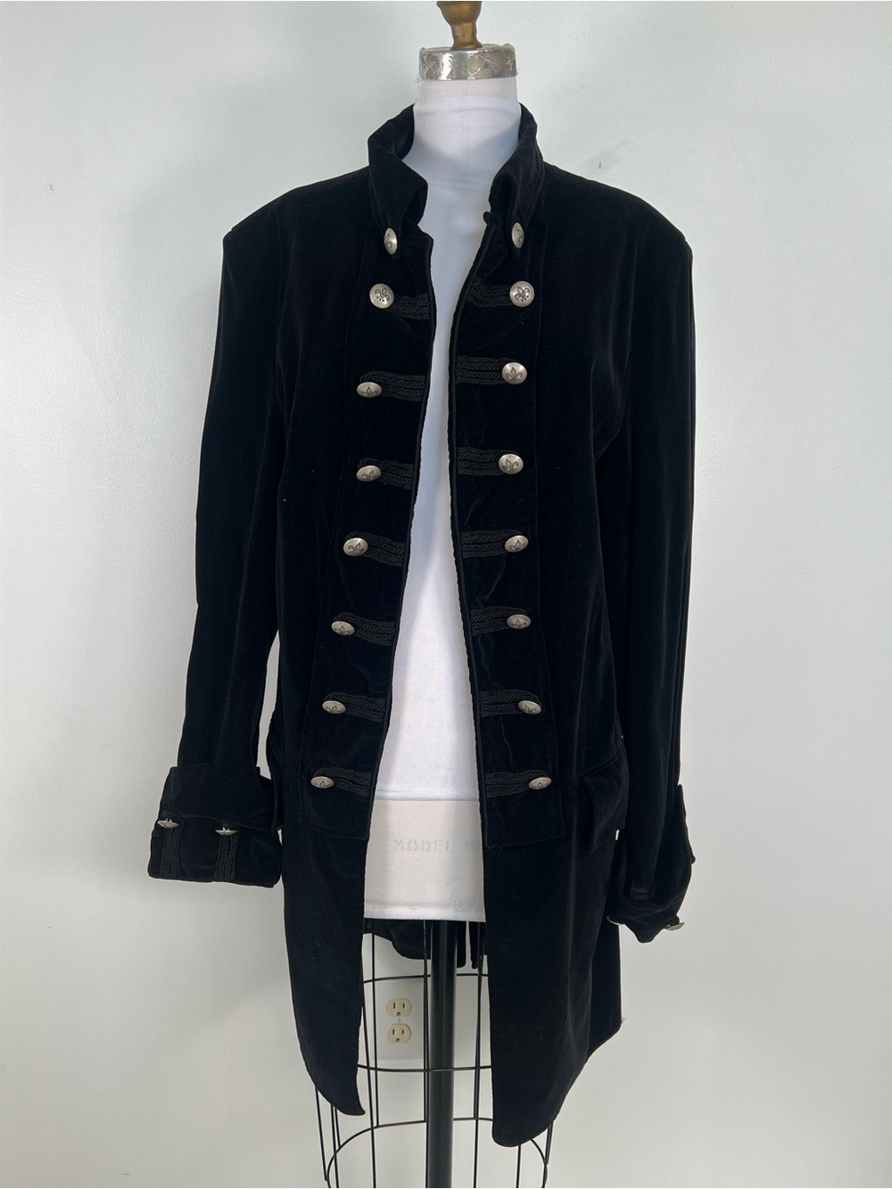 EUC! Couture The Clothing Company Velvet British Army Coat Size Medium